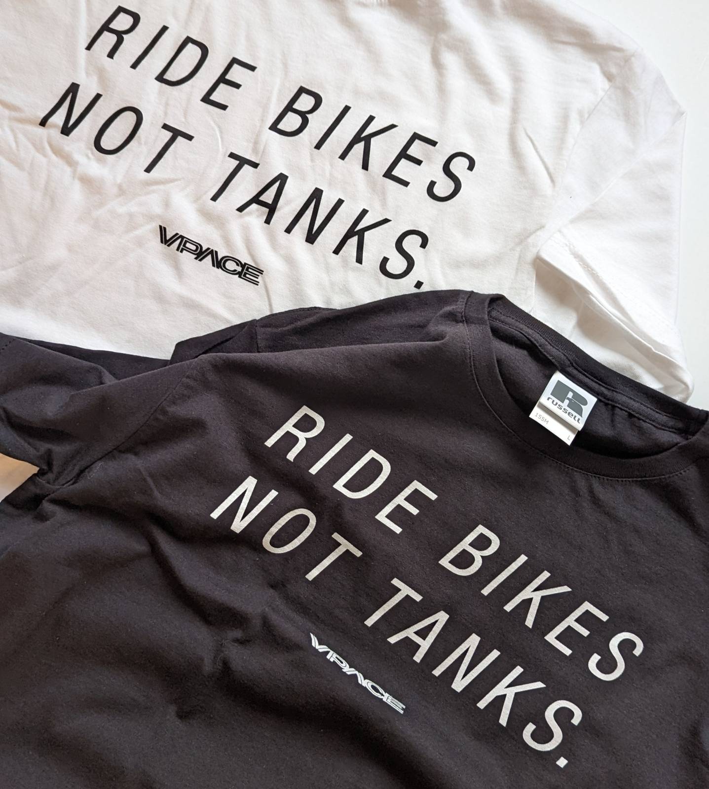 Ride Bikes not Tanks. VPACE T Shirt slimcut Adults Merch VPACE